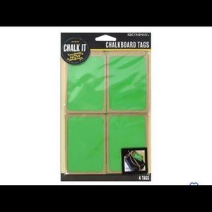 🏷 🎄🎄Christmas Labels5 1/2 pkg of chalk board tags in Green/ Red